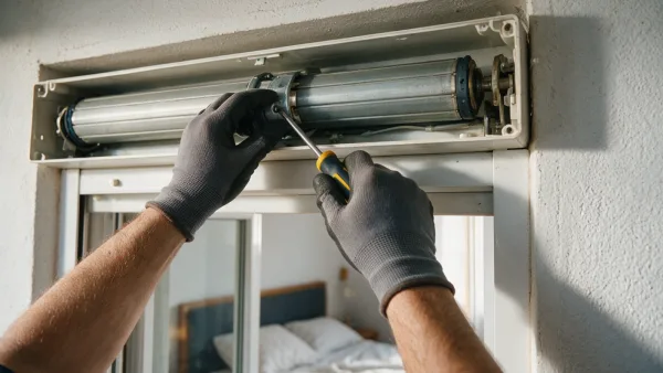 Reparación de persianas en una vivienda de Coslada